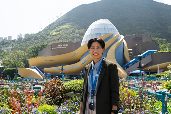 香港海洋公園行政總裁辦公室總監屈文希。 香港海洋公園行政總裁辦公室總監屈文希。