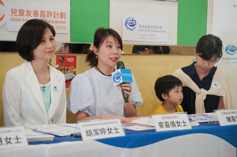  Gloria Mak, owner of Luk Lam Dessert, called for more industry peers to join the scheme to promote child-friendliness in the community.